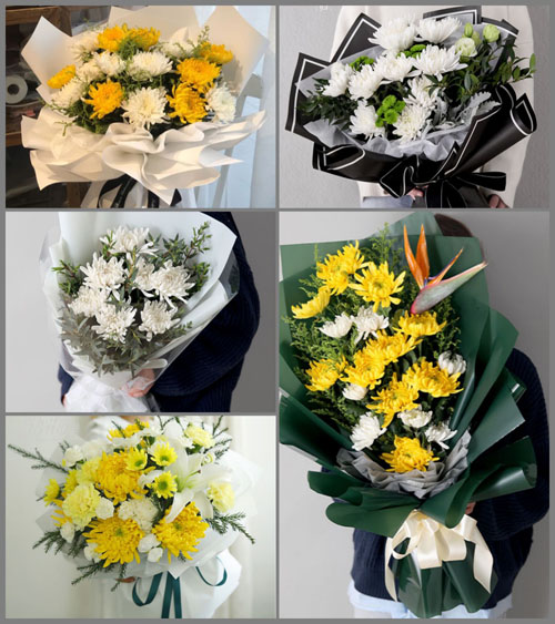 山东青岛即墨市龙泉街道邹家蒲渠村白事花束代送